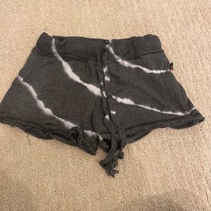 T2love tie dye shorts.
